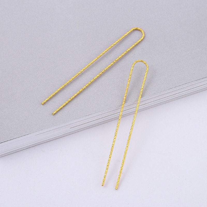New spiral U-shaped hairpin handmade DIY step shaking hairpin creative plate hair accessories manufacturers wholesale