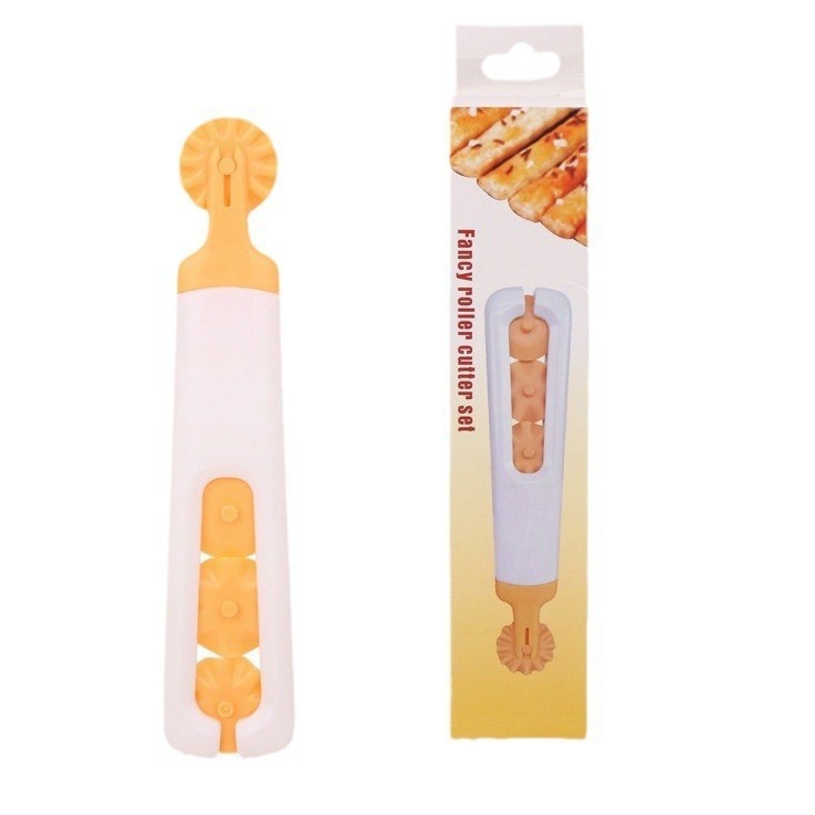 Cross-border roller cutter pizza knife pattern cutter dough dough crust cutter pattern modeling knife kitchen gadget