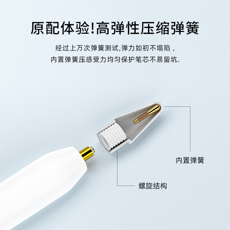 Suitable for Apple Apple Pencil First and Second Generation Pro iPad Pencil Tip Silent Anti-Slip and Wear-Resistant