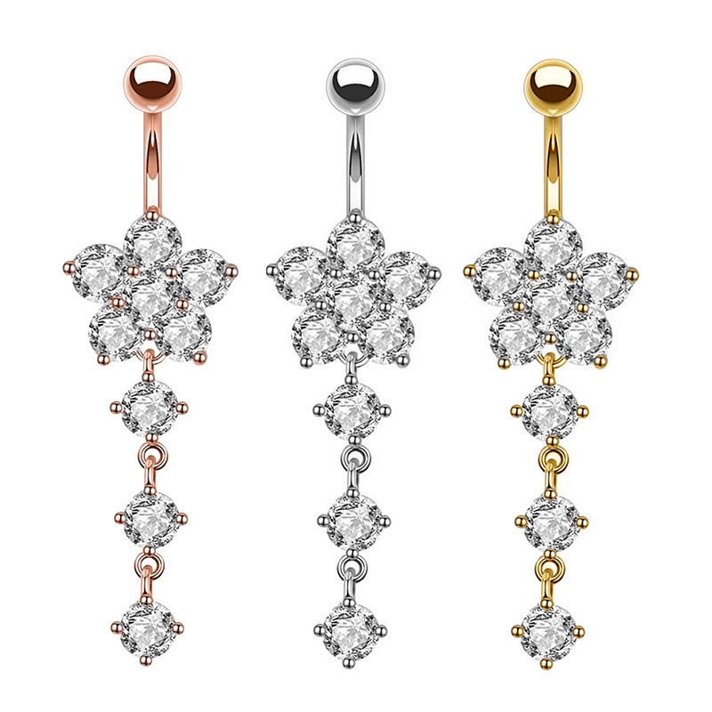 Кольцо для пупка Amazon новое креативное изысканное с zircon пирсинг ювелирное изделие