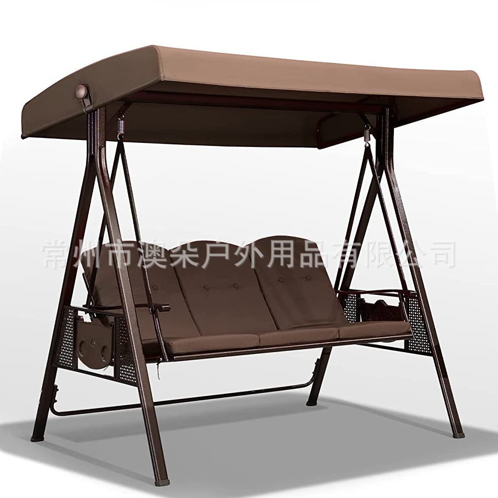 Outdoor Courtyard Swing with Side Hole Top Cloth Straight Edge Replaceable Ceiling Rainproof Sunscreen Swing Ceiling Cover