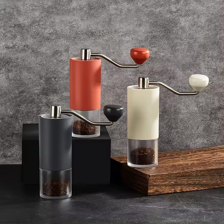 Manual Grinder Portable Bean Grinder Fine Grinding Hand Coil Household Stainless Steel Coffee Bean Grinder Wholesale