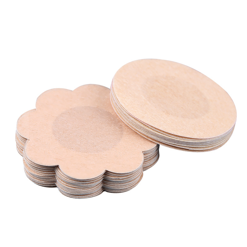 Disposable Non-woven Breast Sticker Unisex Breast Sticker Anti-bump Anti-running Nipple Sticker Invisible Breathable Areola Sticker