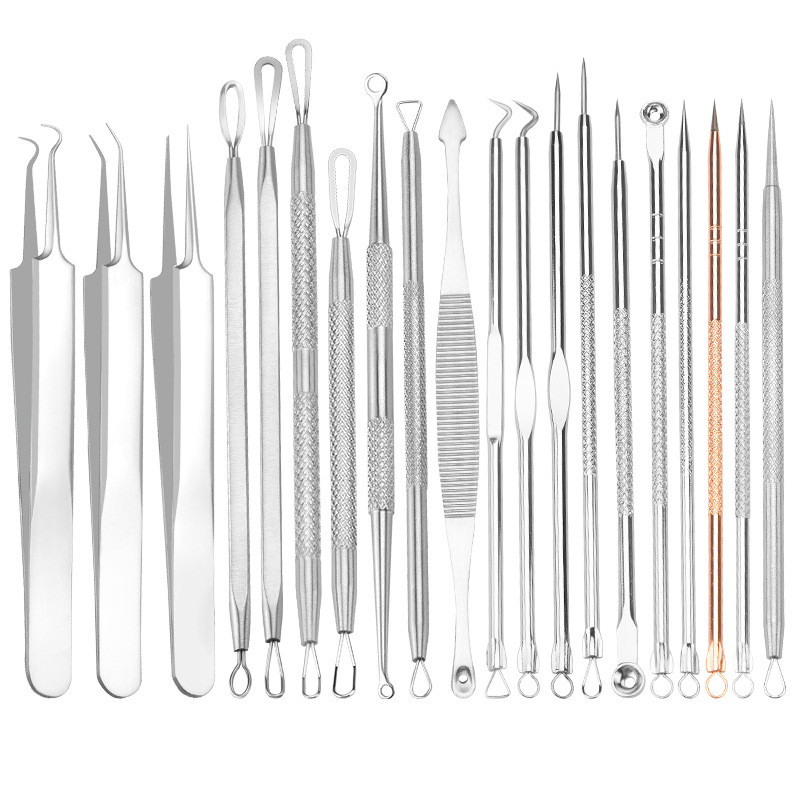 Stainless Steel Acne Needle Set Acne Clip Set Cell Clip Blackhead Clip Acne Needle Acne Beauty Tool