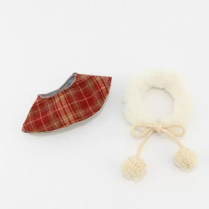 Pendant 10cm Baby Clothes Cloak Kitty Dress up Clothes Autumn and Winter Christmas Mini Doll Baby Clothes Cloak Wholesale