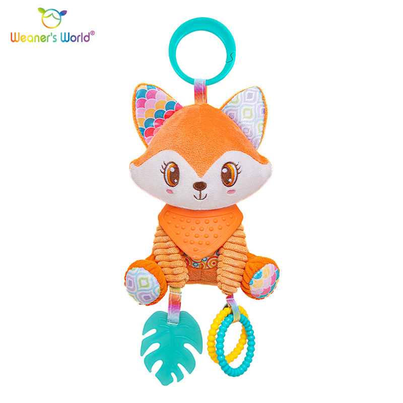 New baby stroller pendant toy baby can bite tooth gum rattle to appease early education puzzle doll factory outlet