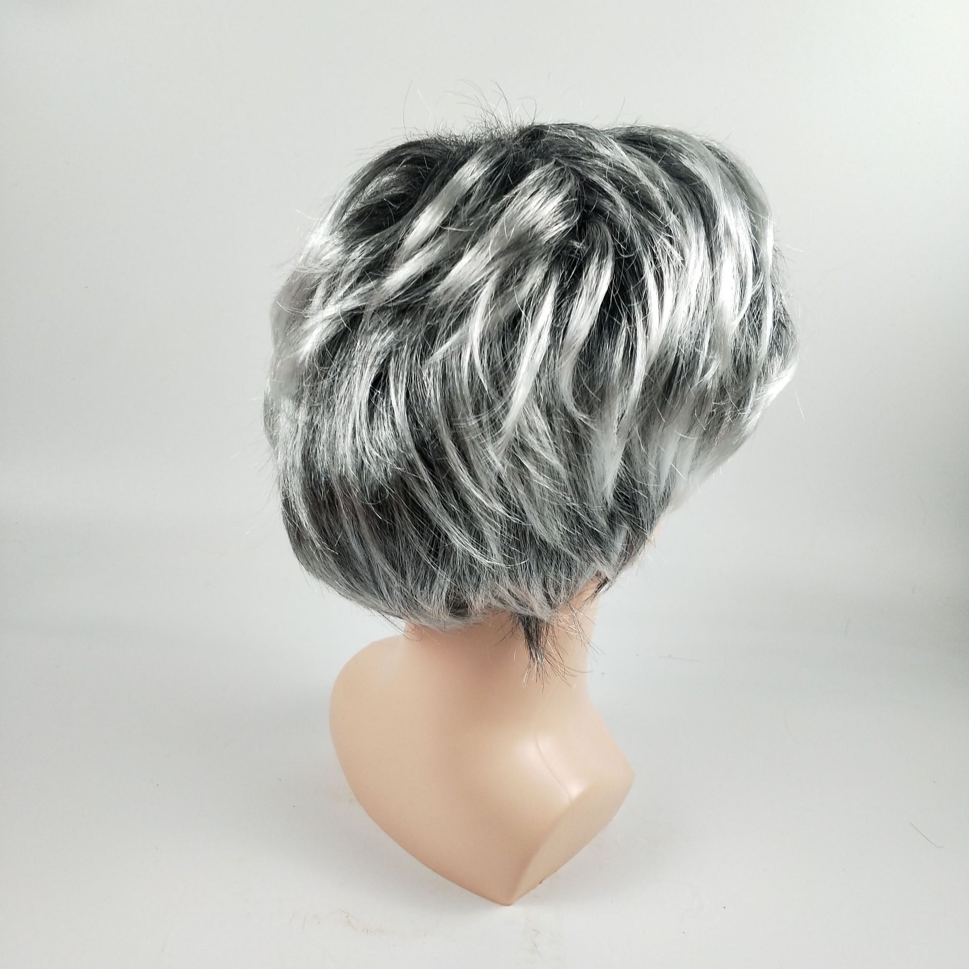 Halloween Grandpa Wig Prom Christmas Performance Props Middle-Aged and Elderly Men Dress up Masquerade Wig