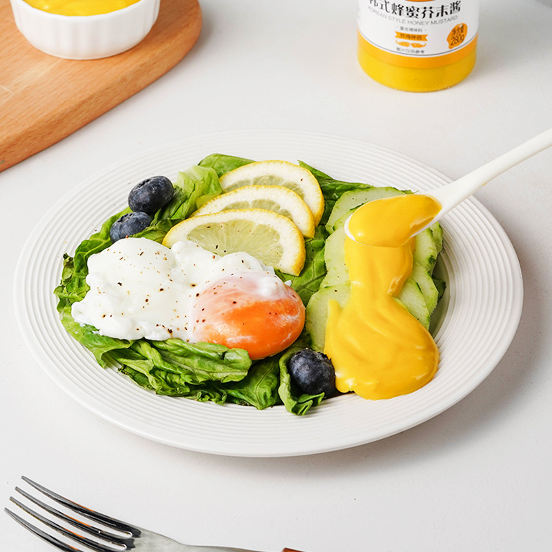 Hundred diamonds Korean honey mustard sauce fried chicken fries hamburger dip sauce salad medium sauce seasoning 280g/bottle