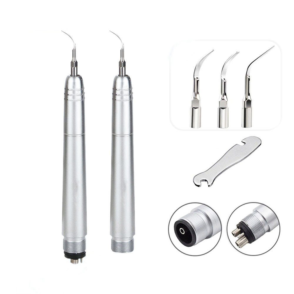 Пневматическая машина для чистки зубов с полными коронками, 2-отверстия 4-отверстия, артефакт для чистки зубного камня и пятен, стоматологическое оборудование