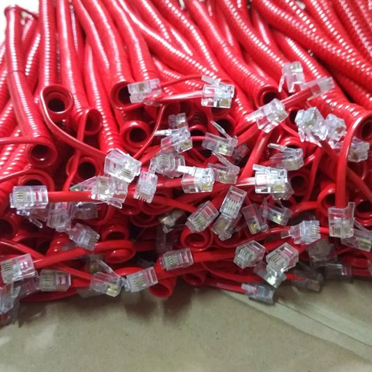 Telephone handset line telephone handle line telephone line telephone handset line telephone curve factory direct sales