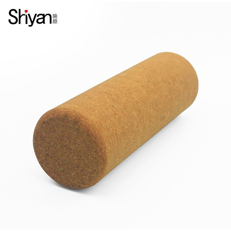 Цилиндрический массажный йога-стик из корка, расслабляющее устройство