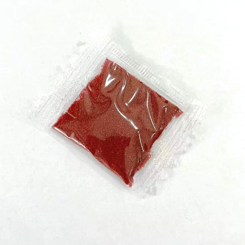 Imitation cinnabar powder purple gold sand bag fine powder cinnabar powder can be installed hollow copper gourd accessories red sandstone powder stall