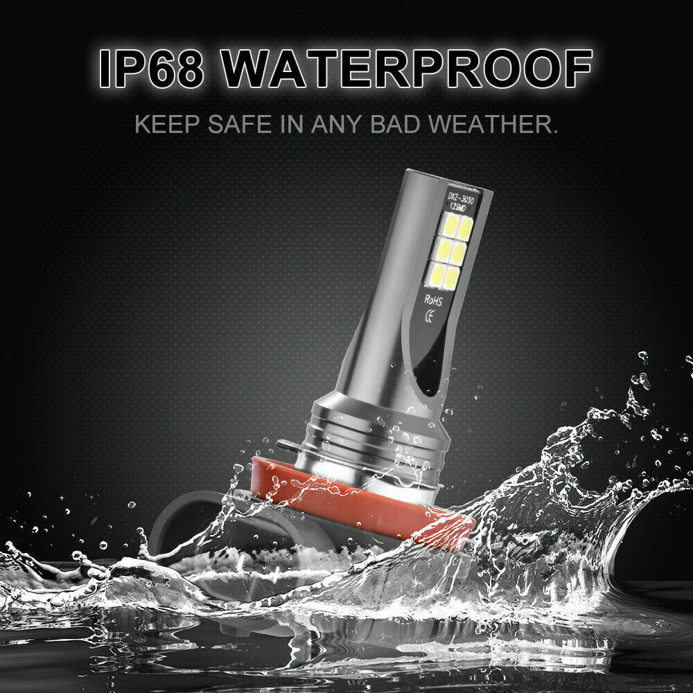 Cross-Border Hot Selling H11 H8 12Smd 110W Led Fog Light Car Headlight H7 H4 3030 9005