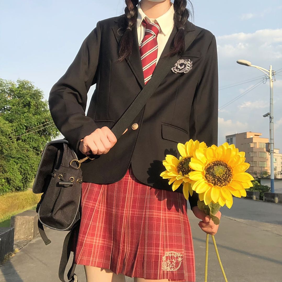 Bijiji Fabric Small Suit Genuine Original Jk Uniform Autumn and Winter Japanese Style Preppy Style Student School Supply Suit Jacket for Women