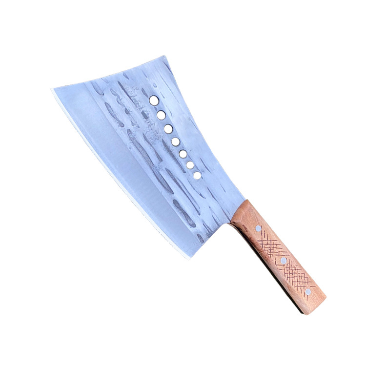 Seven-Star Knife for Cutting Beef and Sheep Bones, Commercial Bone Chopping Knife, Traditional Thickened Bone Chopping Knife, Blacksmith Butcher's Bone Chopping Knife, Hand-Forged