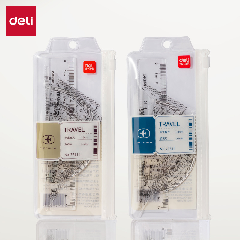 Набор линейок Deli 79511 (Прозрачный цвет)