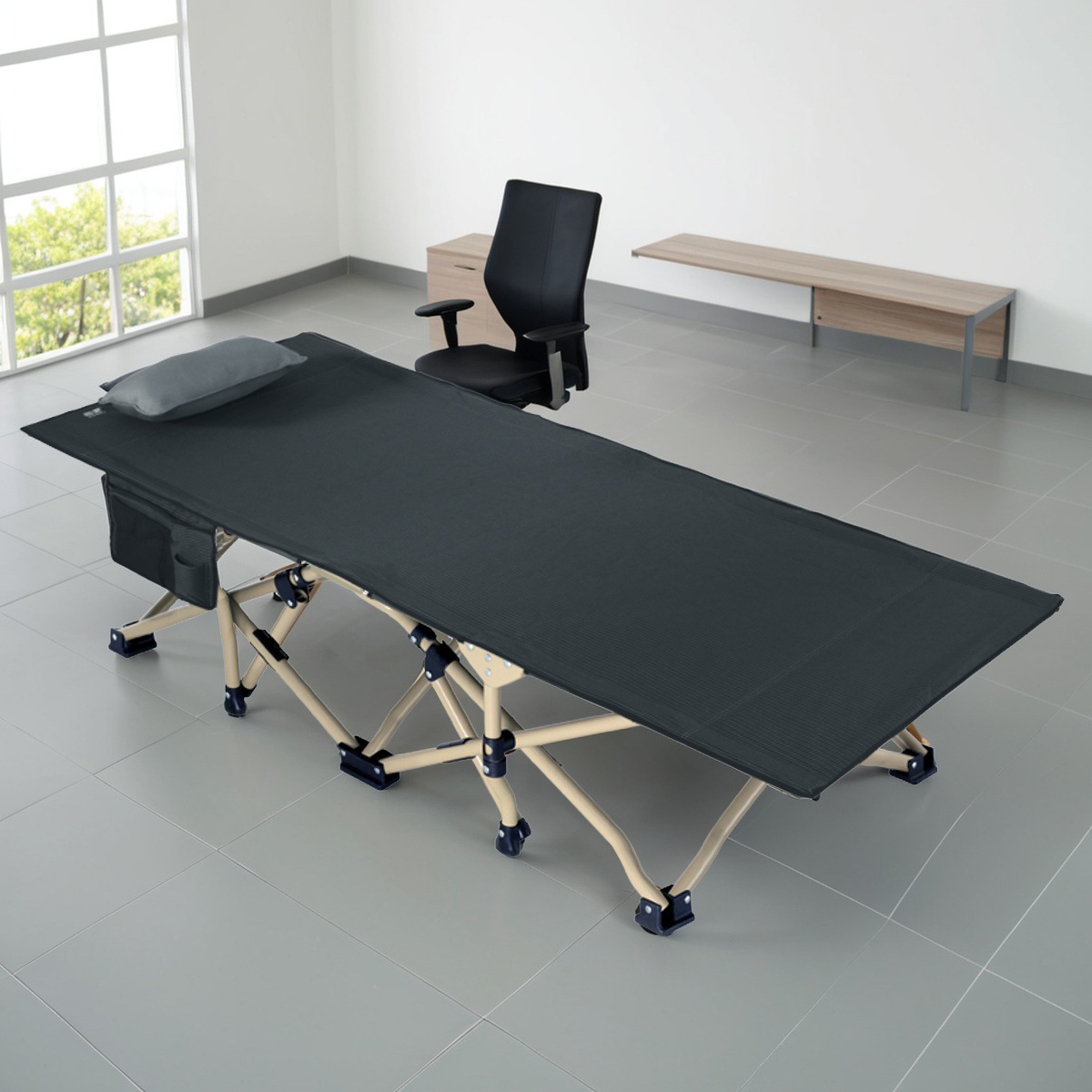 Office lunch break men's large folding bed hospital escort camp bed outdoor camp camp bed cross border