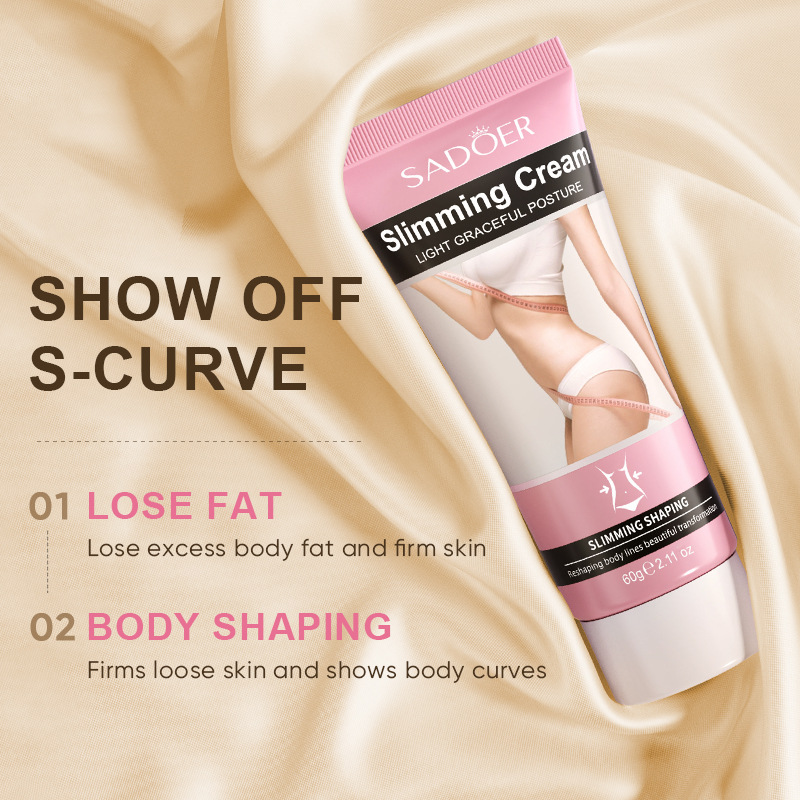 All English shaping cream SADOER slimming shaping cream 60g moisturizing slimming cream cross-border foreign trade factory direct sales