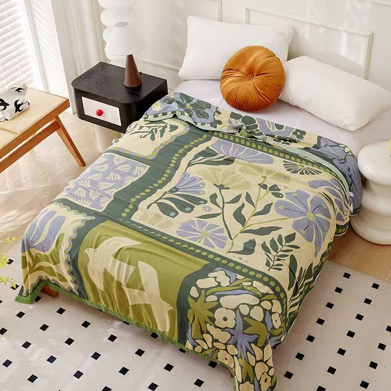 150*200cm bamboo fiber towel quilt summer cool feeling double bamboo cotton summer quilt blanket thin air conditioning quilt