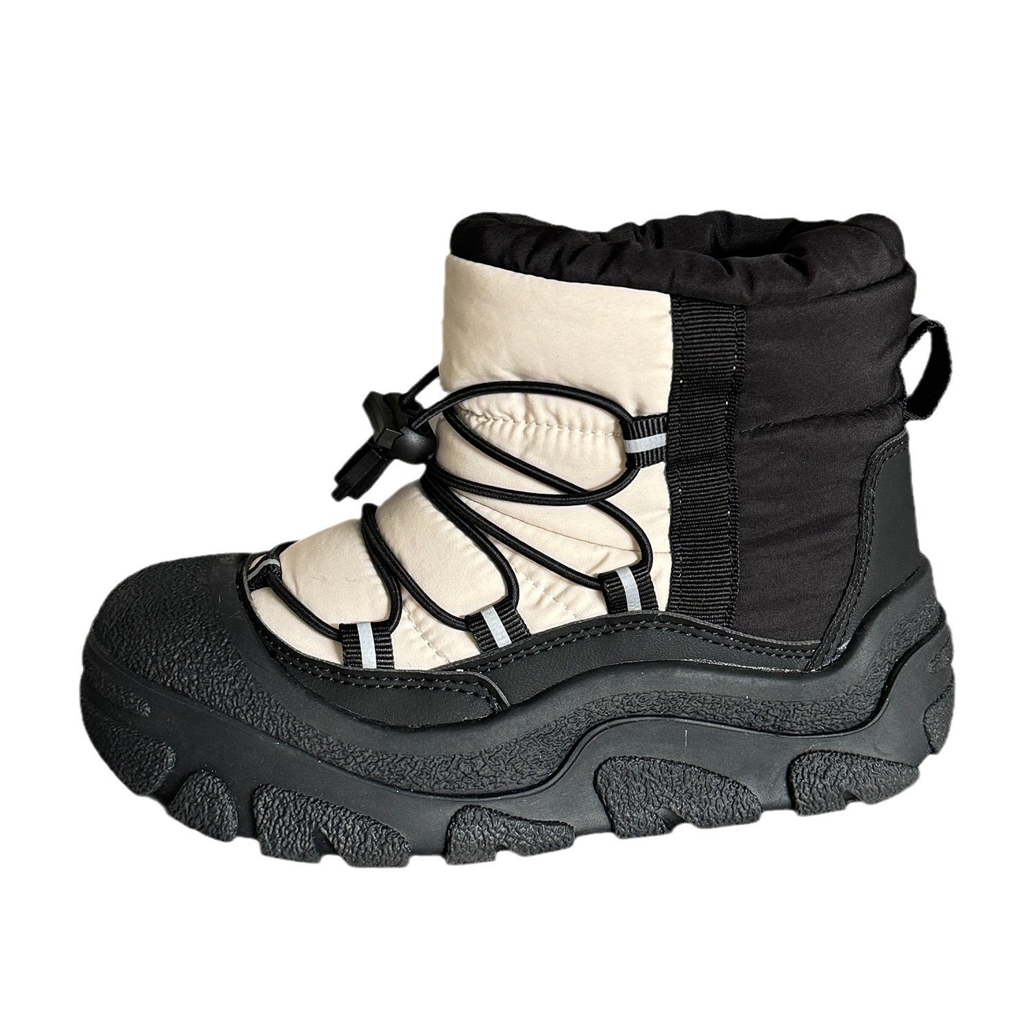 2025 Winter New Fashionable Children's Waterproof Thick-Soled Snow Boots for Boys and Girls, Warm Outdoor Casual Cotton Boots