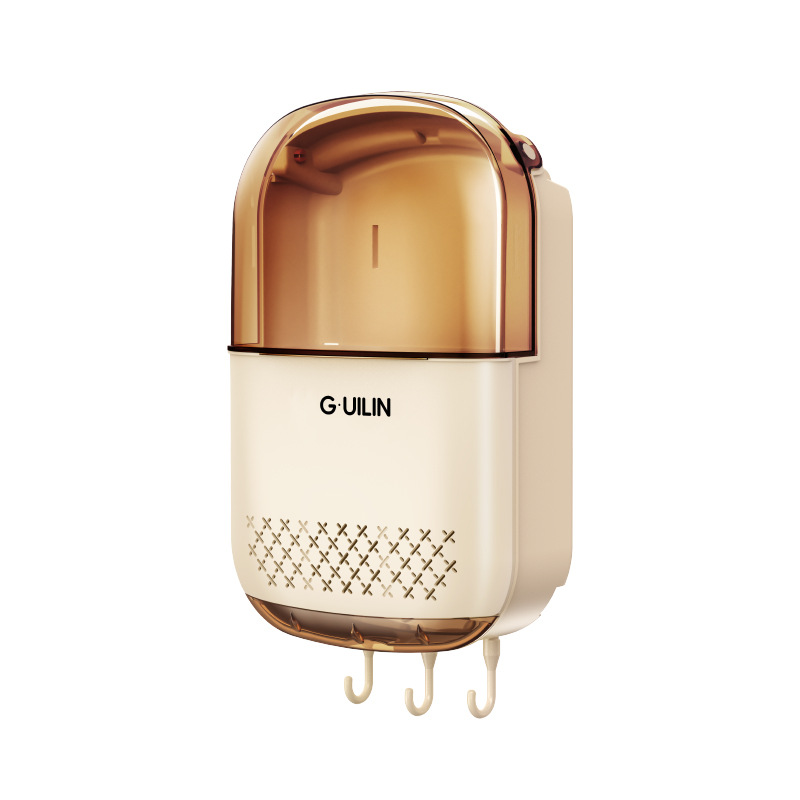 Chopstick Holder No-Drill Chopstick Cage Kitchen Storage Rack Spoon Organizer Plastic Draining Wall-Mounted Chopstick Storage Box