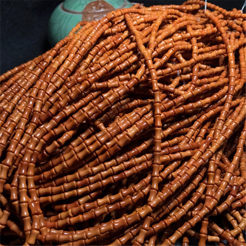 Nuclear vernacular olive 6x 3.5 bamboo 108 bracelets bracelet necklace manufacturers supply neck hanging multi-ring bamboo