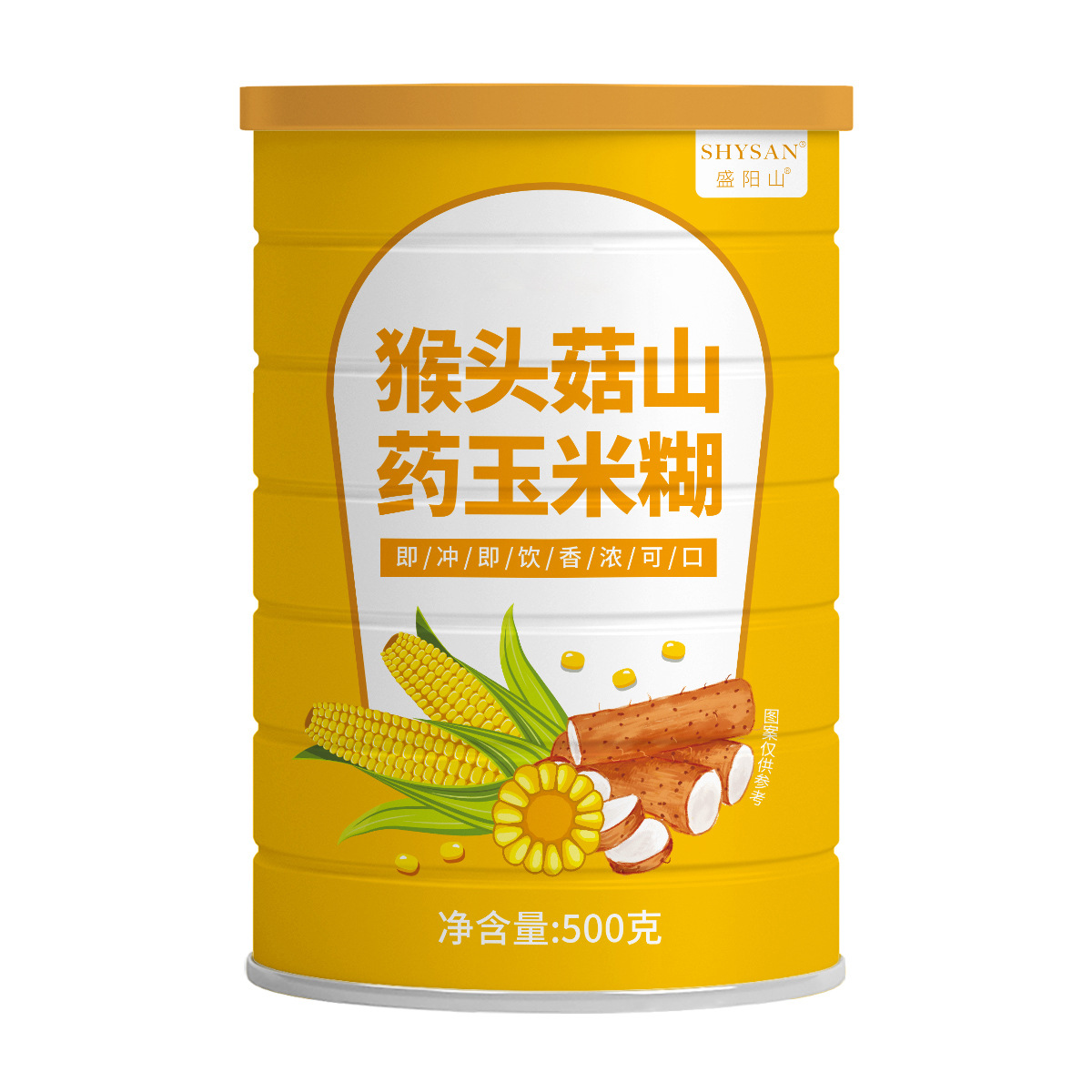 Customized Yam Corn Paste 500g Breakfast Ready-To-Eat Instant Meal Replacement Powder Hericium Mushroom Yam Corn Flour Wholesale