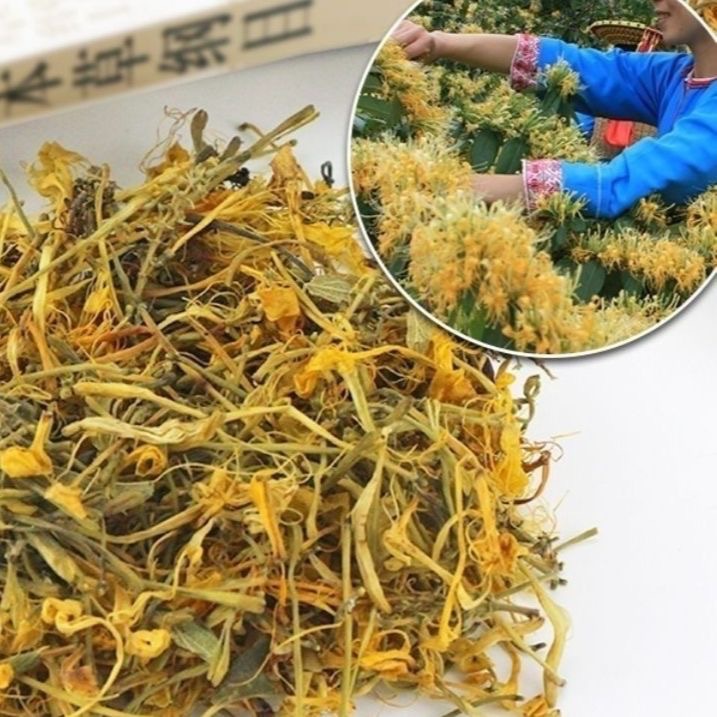 Wild Honeysuckle 500g Dry Sulfur-Free Natural Chinese Medicinal Materials Farm New Goods Mountain Honeysuckle Bath Baby Honeysuckle