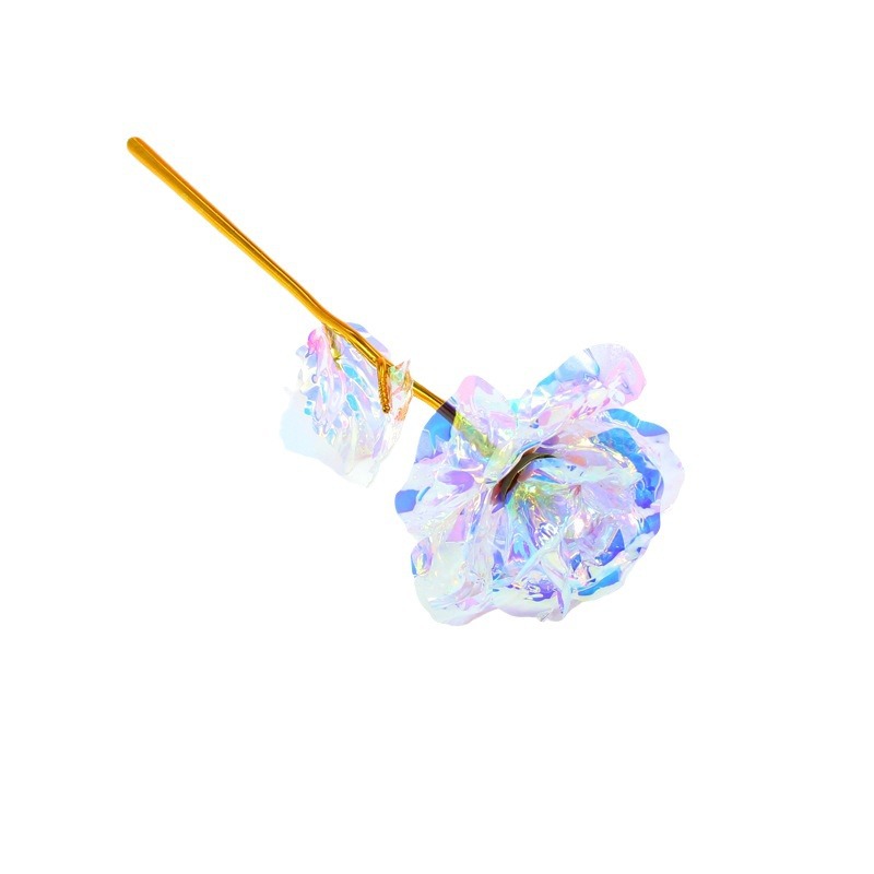 Cross-border simulation rose colorful gold rose mother's day valentine's day 520 gold foil bouquet gift