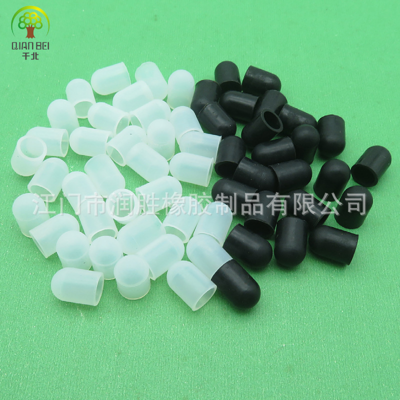 Dust-proof Protection Anti-collision Silicone Cap Cover Wire Round Tube Port Protection Silicone Cover Electroplated Rubber Cap High Temperature Resistant Rubber Cover