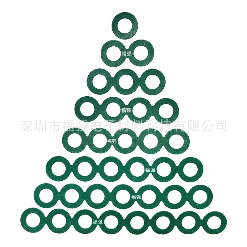 Factory Direct sales 18650 green paper 32650 21700 lithium battery insulation gasket temperature-resistant sealing sheet