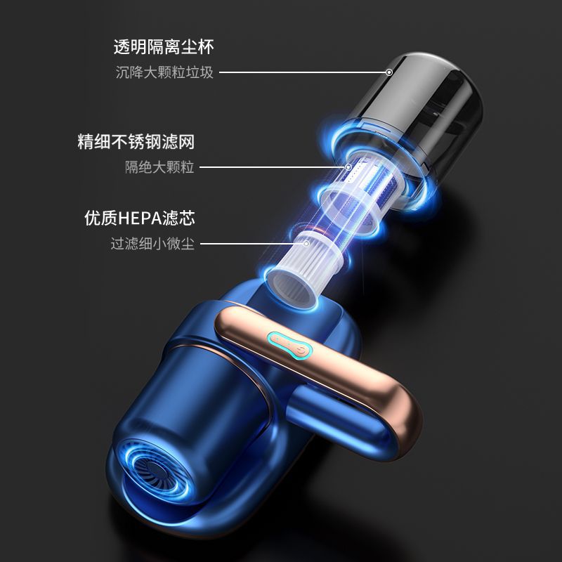 Cross-border household wireless mite remover large suction ultraviolet sterilization hand-held convenient dust removal and mite removal vacuum cleaner artifact