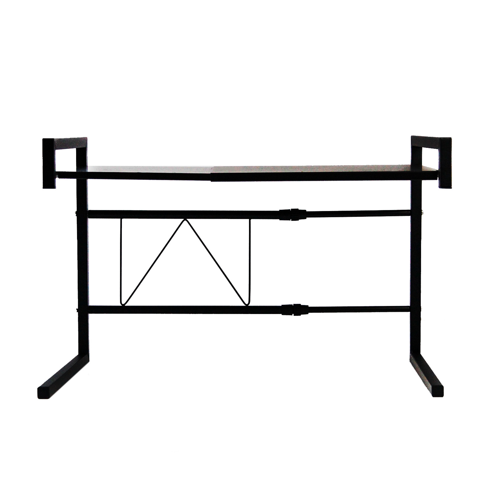 Amazon cross-border retractable microwave oven rack adjustable kitchen seasoning double-layer storage multi-functional storage rack