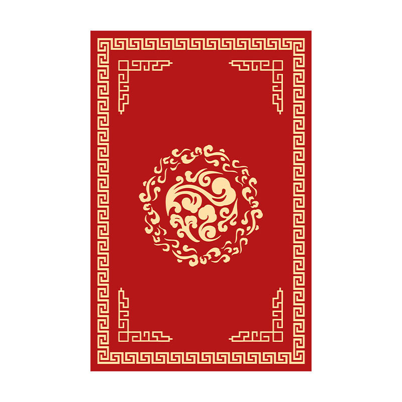 Red Festive Wedding Living Room Bedroom Bay Window Opening Ceremony Wool Blended Carpet Handmade Full Carpet