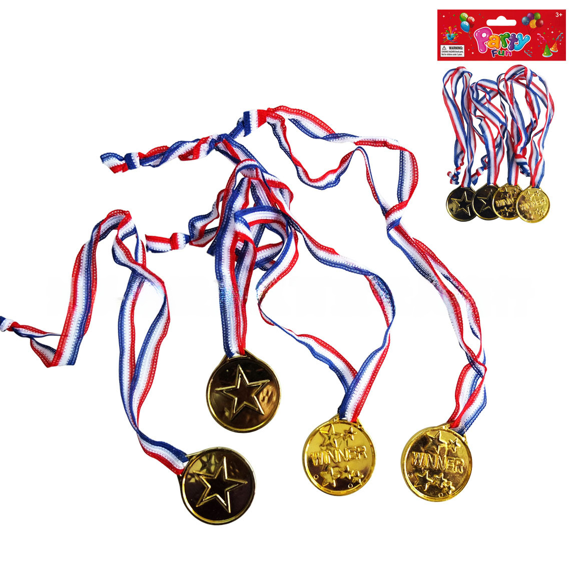 Children's Sports Games gold medal plastic medal party gifts small toys Amazon hot sale