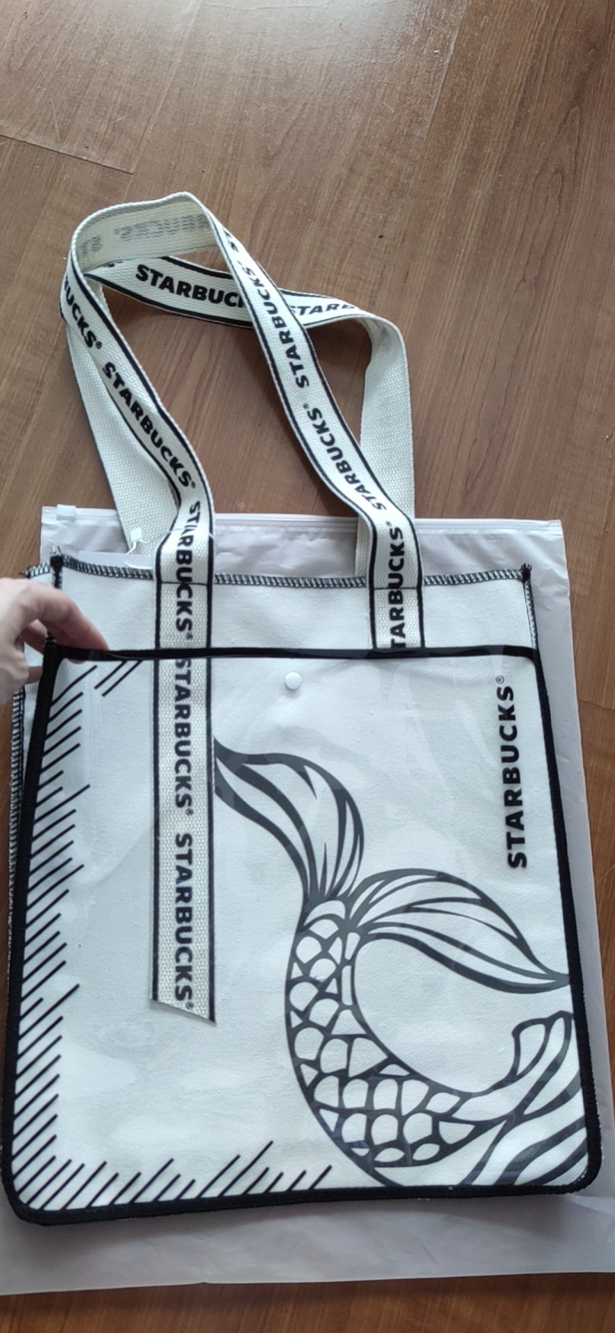 Creative Canvas Bag Cup Foldableing Shopping Bag Diving Material Polyester Recyclable Rpet190T Double Layer Crossbody Bag