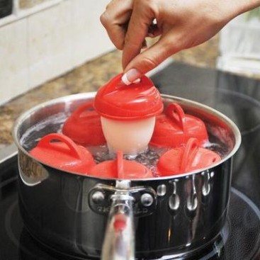 TV New Non-stick Silicone Egg Cup Cooking Egg Boiler Cooking Egg Steamer Kitchen Tools