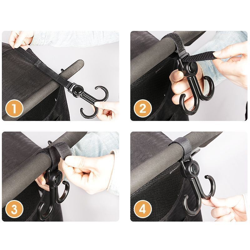 New universal electric car stroller bag hook multifunctional front rotatable bicycle hook hook