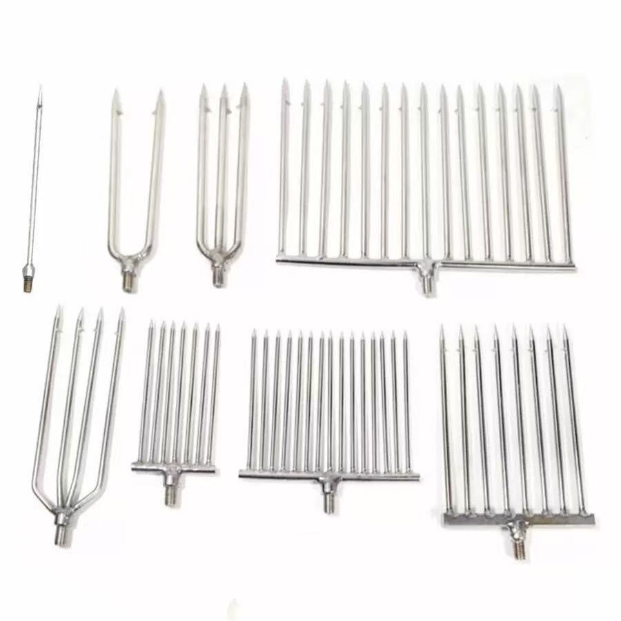 Нержавеющая сталь гарпун, плотный гарпун, многозубый гарпун для угря и леща, гарпун для лягушек и омаров, рыболовное снаряжение оптом