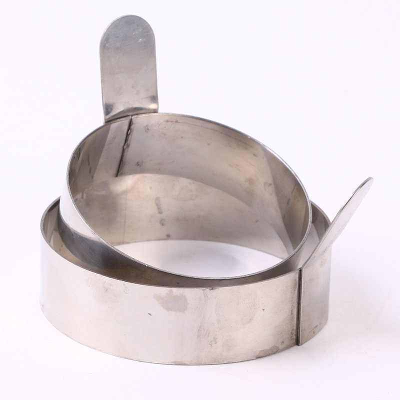 Stainless steel egg ring round cake mousse ring omelette mold household kitchen baking tools wholesale customization