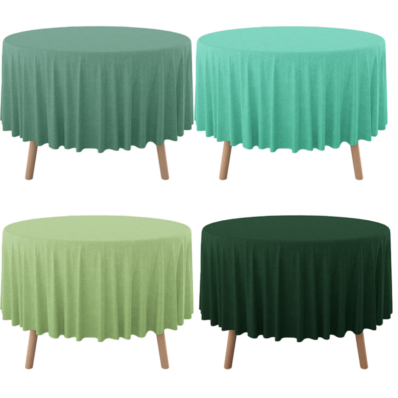 Amazon's Best-Selling Plastic Disposable Tablecloth Waterproof and Oil-Proof Birthday Wedding Party Round Tablecloth 84in