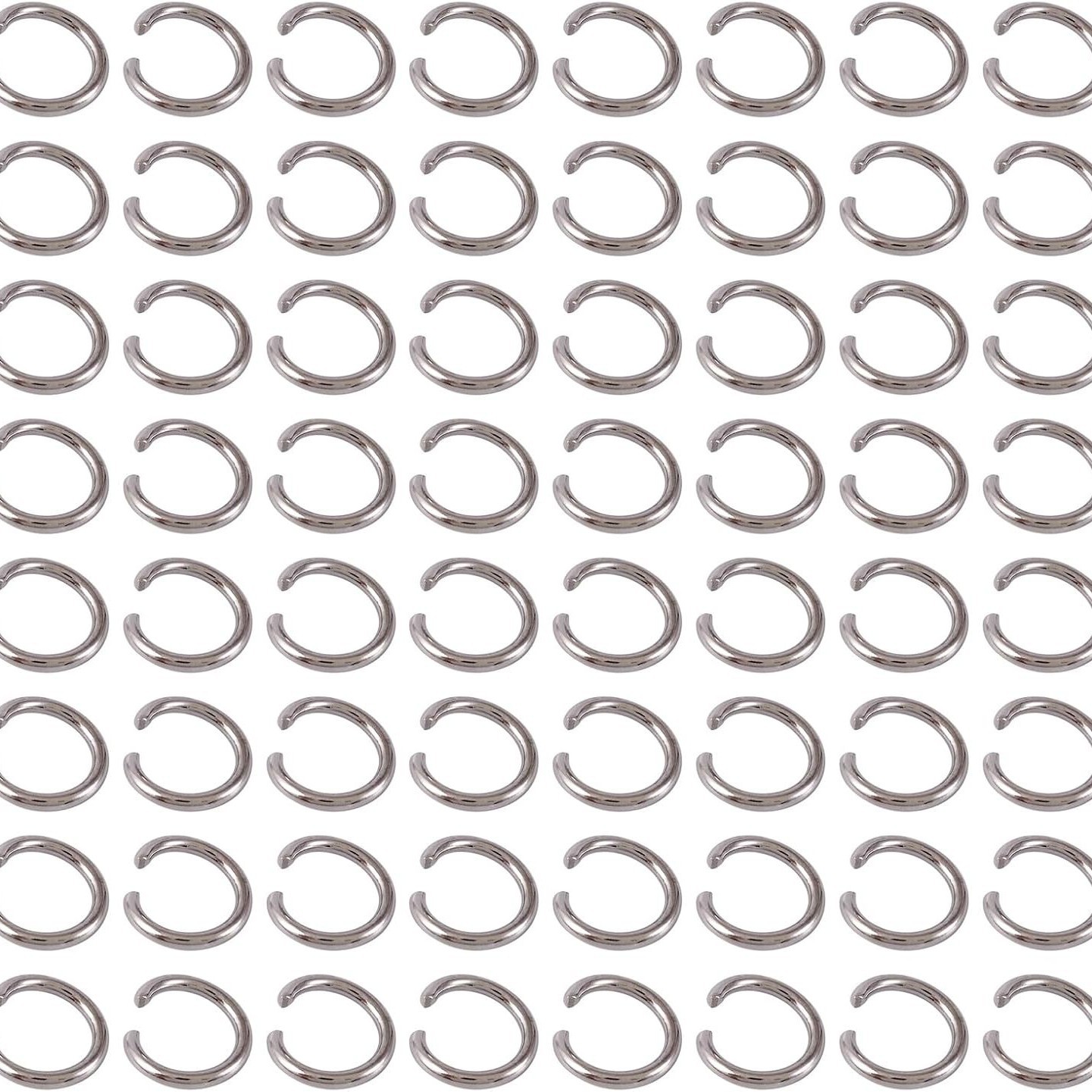 Open Ring High Strength Titanium Steel Connecting Ring Handmade DIY Stainless Steel Jewelry Accessories Connecting Ring Necklace Closed Ring