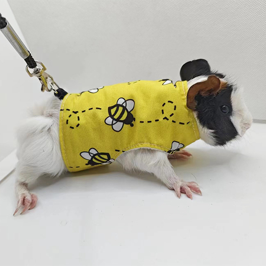 Rabbit Guinea Pig Leash Guinea Pig Outdoor Harness Squirrel Leash Clothes Small Pet Supplies