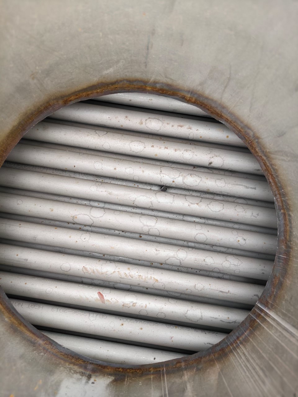 Tube Condenser Carbon Steel Heat Exchange Equipment Mixed Spray Circulation Spiral Threaded Winding Tube Heat Exchanger