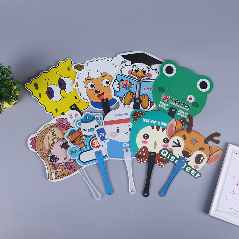 Manufacturer Customized Advertising Fan Enrollment Promotion Fan Cartoon Pp Plastic Fan Round Fan 30% off Customized Advertising Fan