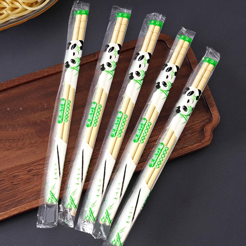 Disposable Chopsticks Commercial Independent Packaging Restaurant Ktv Hotel Bamboo Fast Food Chopsticks Takeaway Packaging Sanitary Chopsticks