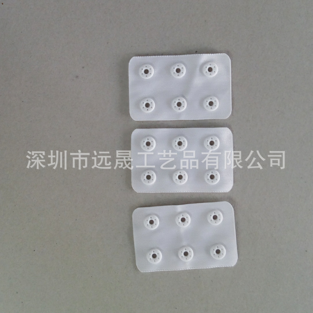 Double-Row Buckle Laser-Cut R-Angle Underwear Buckle Cut Semi-Circular Perforated Webbing Double-Row Button Hot-Cut Swallowtail