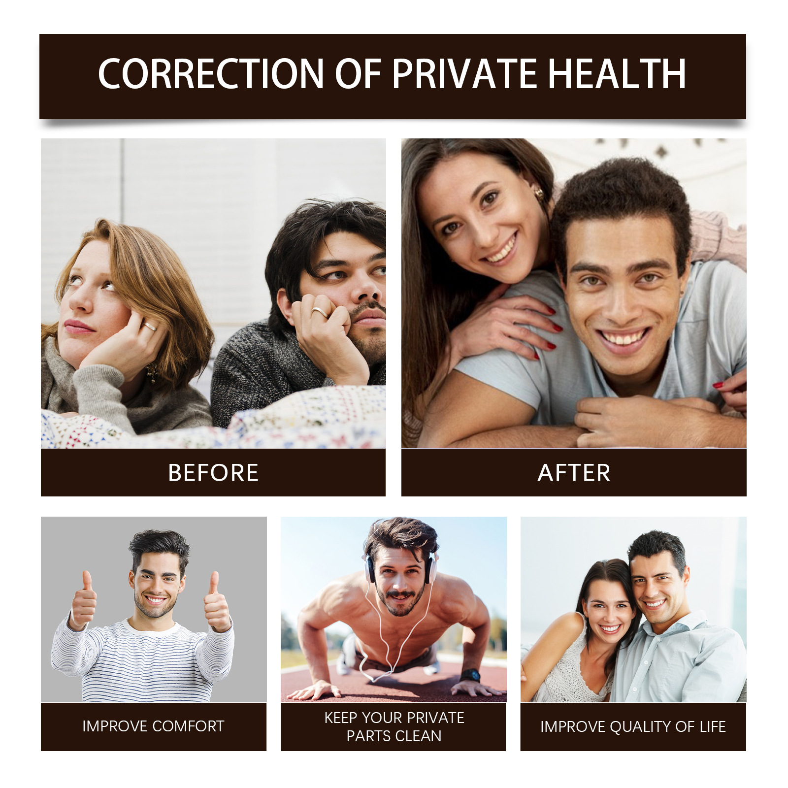 North Moon Men's Care Gel Herbal Ingredients Are Gentle, Soft and Moisturizing, Care and Lock in Moisture