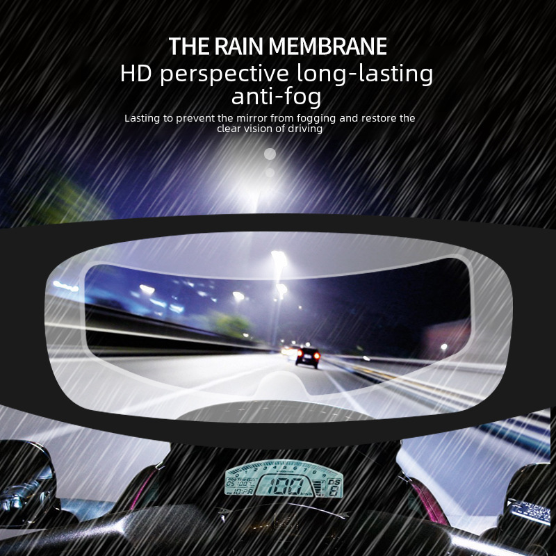 Electric motorcycle helmet rain and fog film suitable for electric motorcycle riding helmet waterproof HD patch universal