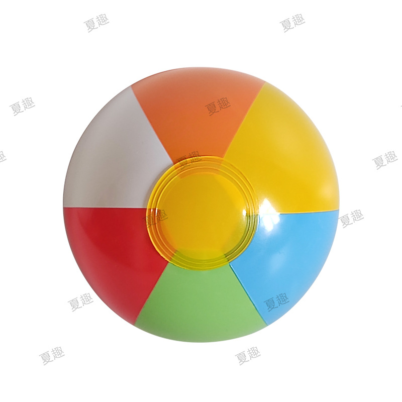 Cross-border factory direct inflatable water ball pvc mini six-piece colored ball 12cm inflatable water beach ball toys